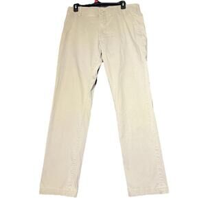 Lee Khaki Pants Mens 34x32 Slim Fit Casual Work Office Chino Stretch Nautical